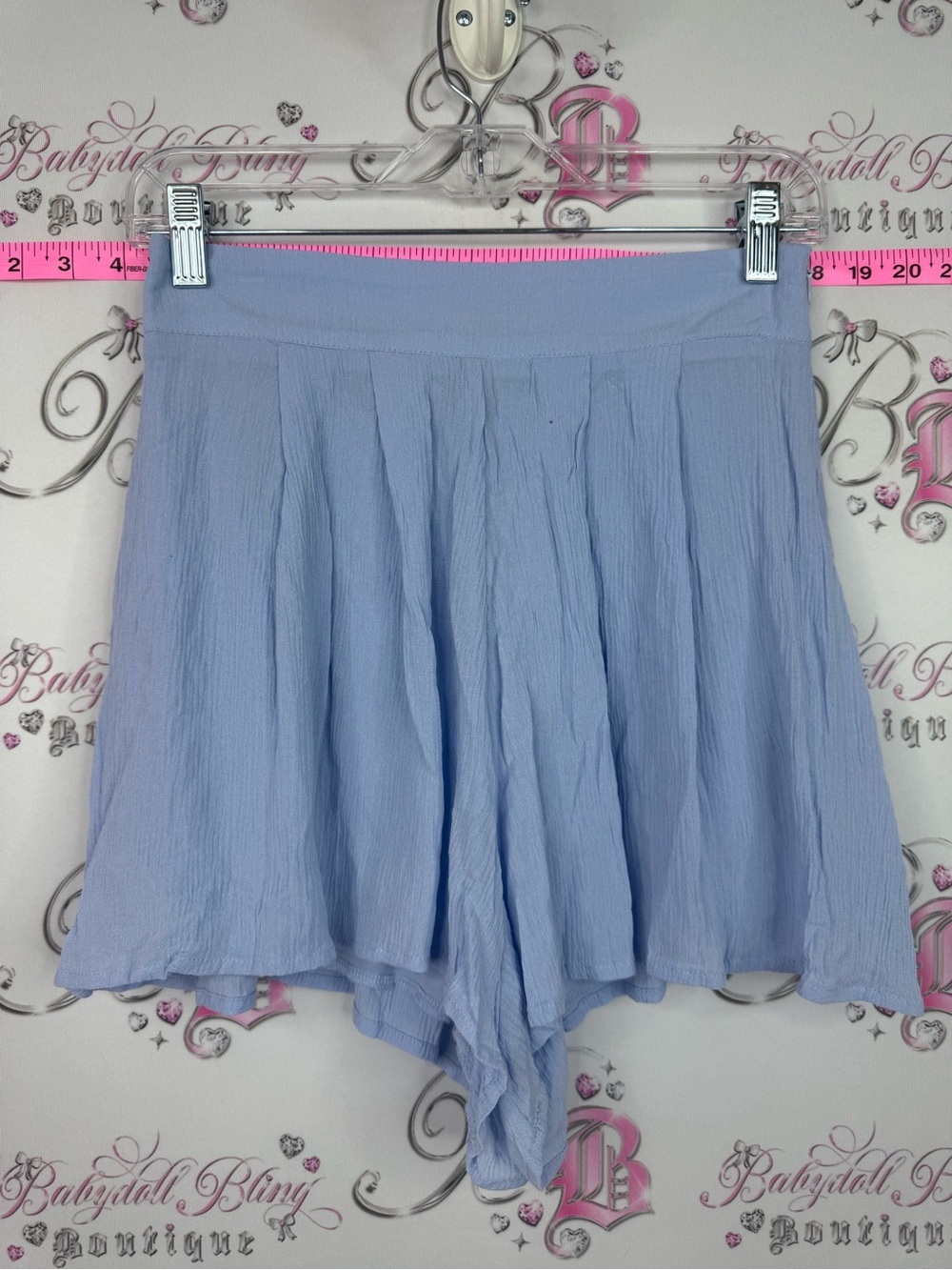 Forever 21 Light Blue Pleated Skort Shorts